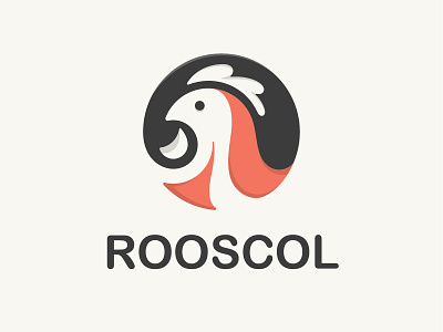 ROSCOOL animal art bird brand business cartoon character chicken cock design farm graphic head icon illustration logo mascot restaurant rooster vector