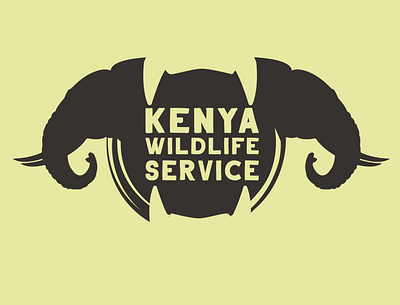 Kenya Wildlife Service art design graphic design illustrator logo vector wildlife