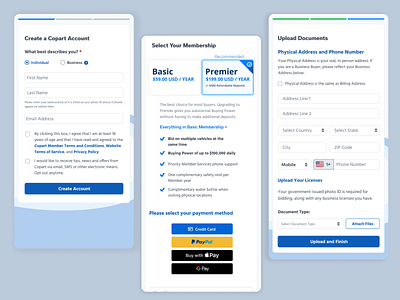 3 Step Mobile Registration