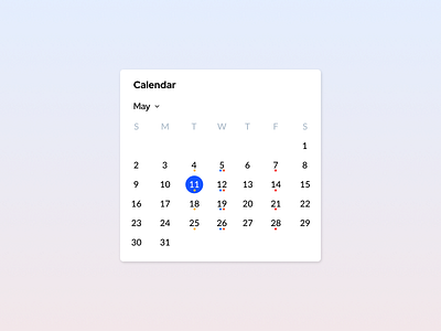 Calendar Widget app calendar calendar ui material mobile uiux widget