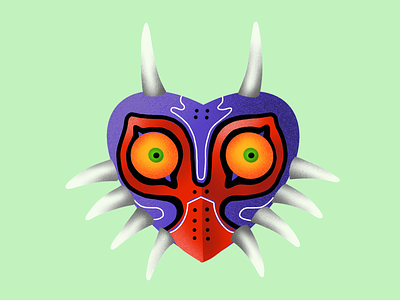 Majora’s Mask character design gal shir illustration legend of zelda majora majoras mask procreate warm up