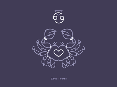 Cancer cancer horoscope cancer logo cancer sign crab horoscope logo minimalist zodiac spirituality tarot zodiac