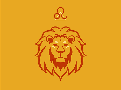 Leo fiery lion horoscope illustration leo horoscope leo icon lion icon lion logo lion symbol logo minimalist zodiac spirituality tarot tarot icon vector zodiac