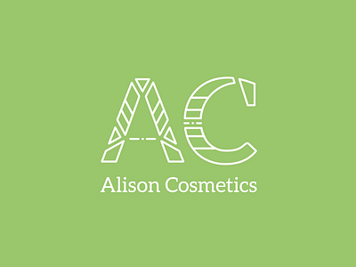 Alison Cosmetics alison branding cosmetics design logo logo challenge logo concept logocore make up makeup vector