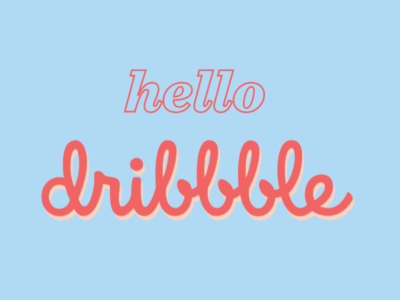 Dribbble Debut! animation