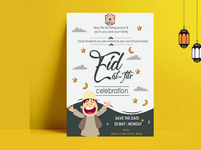 Eid Greeting Card Design advert branding card design freelancer graphic graphicdesign graphicdesigner greeting illustration invitation leafletdesign logo