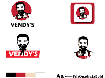 Vendy's Fried Chicken Brand & Design advert branding friedchickenlogo graphic design graphicdesign graphicdesigner logo menu menudesign rollupbanner
