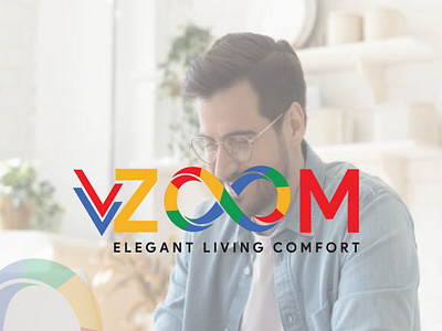V2Zoom Logo Design advert branding design flyer graphic design illustration leaflet design logo vector