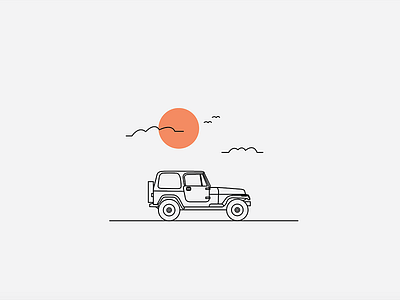 Jeep branding design illustration jeep vector wrangler
