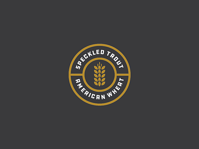 Speckled Trout beer branding color design illustration