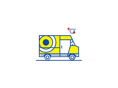 Truck Illustration branding design icon illustration layout ui ux vector web