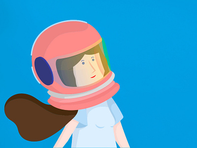 Astro girl astronauta astronauta digital girl power graphic design illustration vector