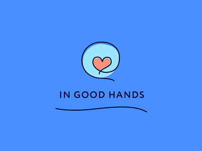 In Good Hands Logo Concept branding branding design design logo typography