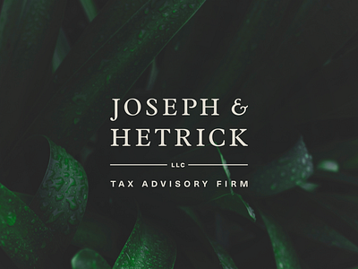 Joseph & Hetrick, LLC Logo branding branding design design logo typography website