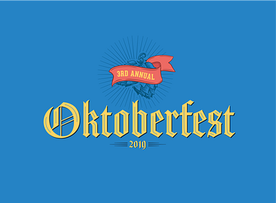 San Juan Brewery Oktoberfest design illustration poster design typography