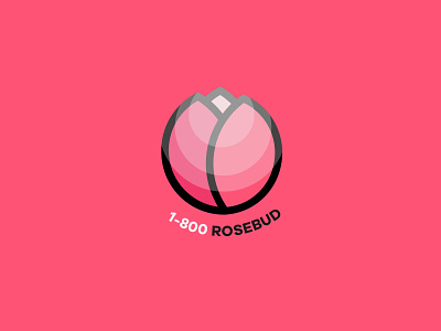 Rosebud #ThirtyLogo Challenge debut design flat flat design flat logo flower graphic design illustration illustrator logo logo design logochallenge logos photoshop pink rosebud thirty vector