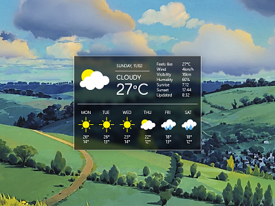 Daily UI #037 - Weather