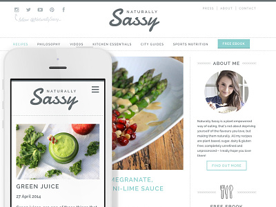 Naturally Sassy responsive recipe site blog perch recipe responsive