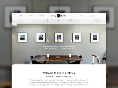 Keating Estates Web design