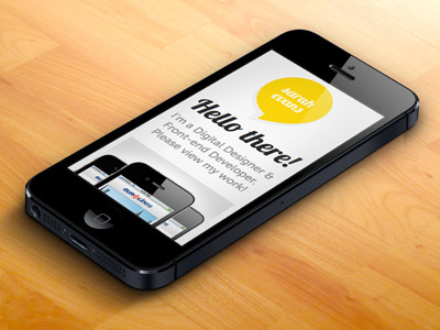 Sarah Evans Designs Portfolio - mobile mobile portfolio yellow