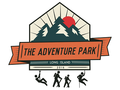 Adventure Park adventure park design graphic design hiking illustration long island outdoors trail zipline