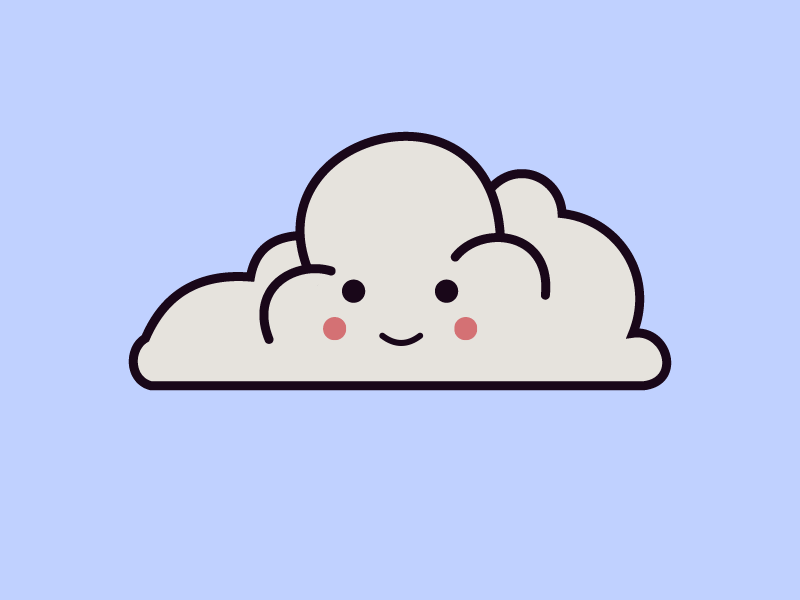 Angry cloud ? animation climat cloud flat illustration illustrator mbe meteo thunder weather wind zeus