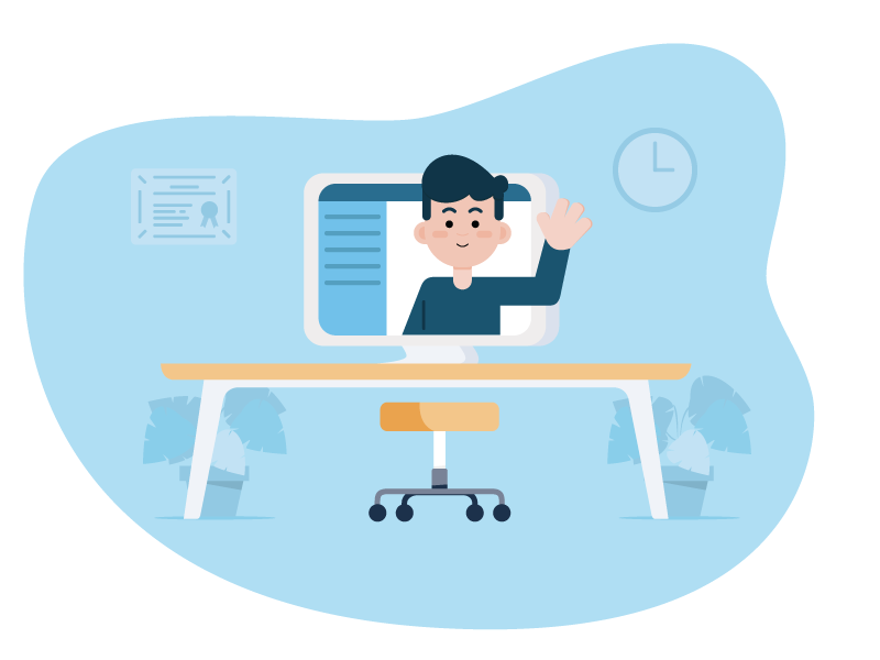 Request A Demo science characters boy illustration design illustrator