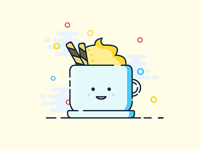 Sugar coffee cofee coffe coffee cup cute design illustration illustrator logo mbe vector
