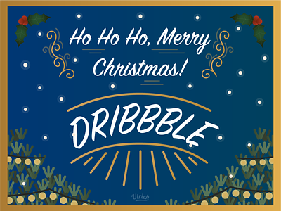 Merry christmas Dribble (a little late ?) christmas cute design illustration illustration art illustrations illustrator late merry merry xmas merrychristmas