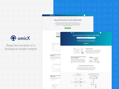 Omictools redesign Part 3 - Homepage desktop