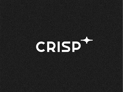 Crisp TV black brand clean design gray grey icon lettering logo modern pixl silas simple static tv white
