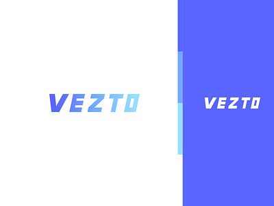Vezto block clean colorful design gradiant icon lettering logo minimal modern monogram negative space pixl simple typography vezto white