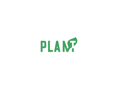 Plant Logo affinity clean contrast dark design green grid icon logo minimal modern monogram negative space pixl silas simple white