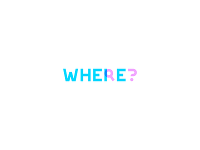 Where? blue clean design grid icon logo minimal modern monogram negative space pink pixl silas simple vector white