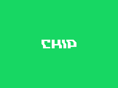 Chip affinity brand clean creative design green grid icon ipad pro lettering logo minimal modern negative space pixl silas simple white