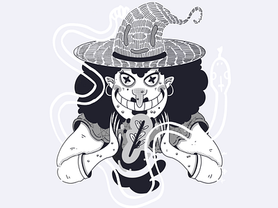 INKTOBER 2019 - DAY 1 artwork character design digital illustration drawing illustration inktober love procreate snake witch witchcraft