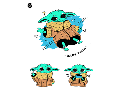 Baby Yoda By Andre Luiz Kurman Merlin On Dribbble