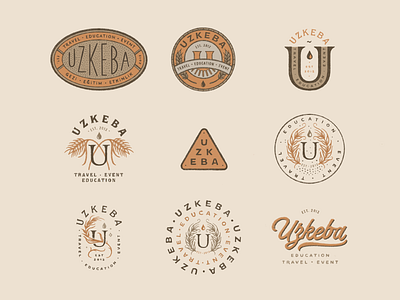 Uzkeba / Branding & Logoworks branding design graphicdesign handmade illustration lettering logo typography