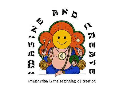 FDH / Imagine & Create Illustration creativity design drawing ganesha illustration indian logo mantra meditation merchandise sticker tshirt typography