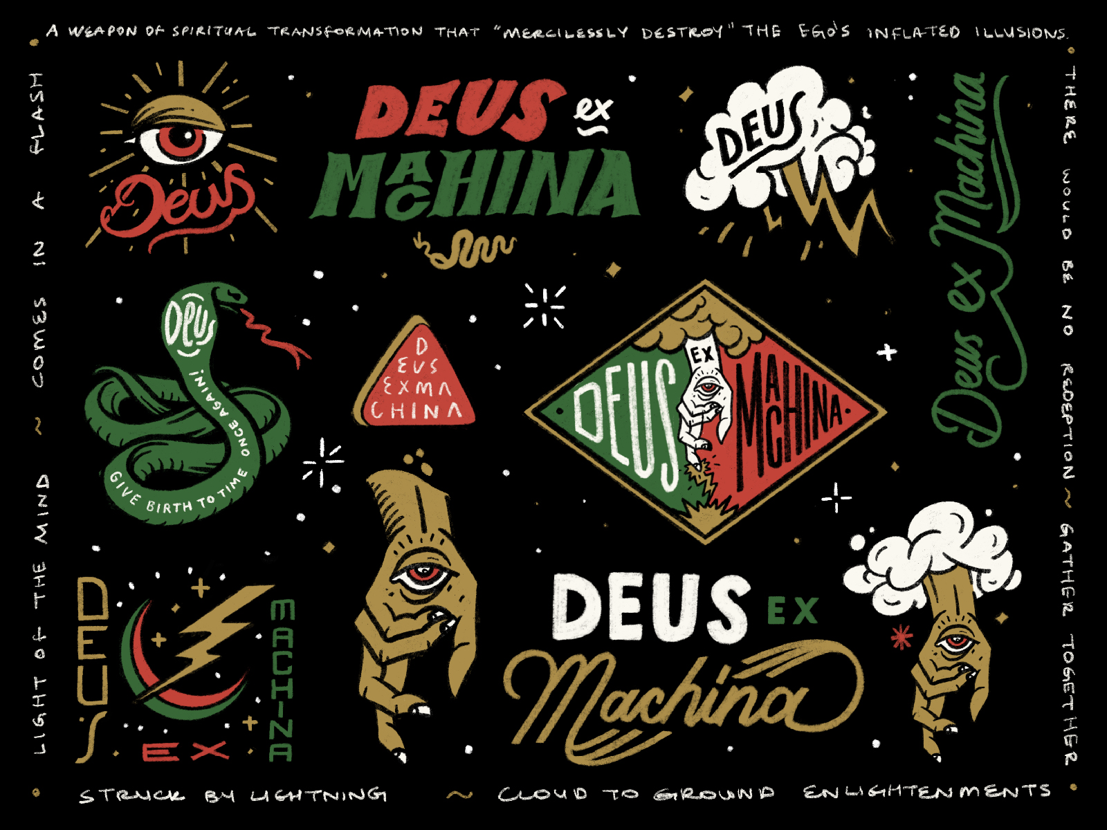 Deus Ex Machina / Merchandise Illustrations by Can Dağlı on Dribbble