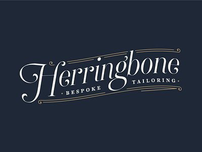 Herringbone - Bespoke Tailoring brand design graphicdesign lettering logo tailoring