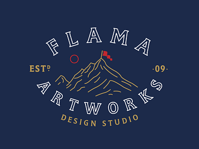 Flama Artworks Design Studio / Logo Alternatives craft drawing handmade illustration logo