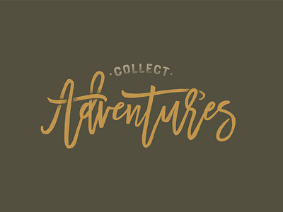 Collect Adventures drawing illustration lettering logo merchandise typography