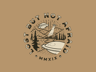 Lost But Not Afraid drawing illustration logo merchandise tshirt