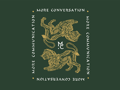 More Conversation More Communication design drawing illustration logo merchandise tshirt typography