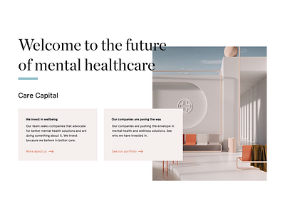 Editorial - VC Firm for Mental Health Companies color color palette design editorial font typography ui ux web website