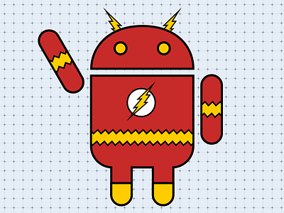 Instant Android android characters droid flash illustration