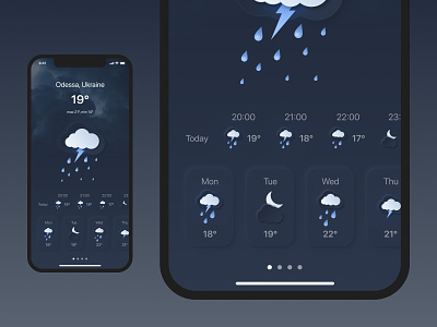 Weather App Night Mode
