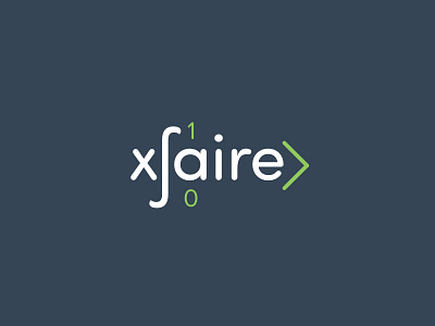 xFaire Logo branding design green identity logo minimal text logo type typography white