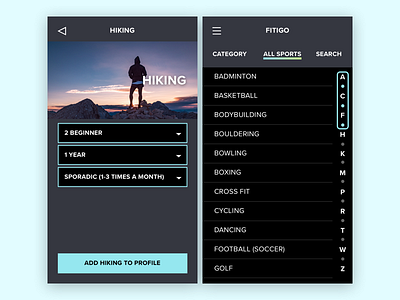 Fitness App Concept